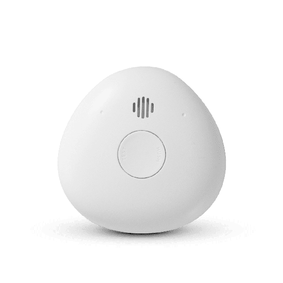 røykvarsler hvit pebble 10 front brannalarm