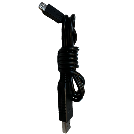 Ladekabel til poli gassmåler svart