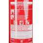 Brannslukker 6kg ABC pulver rød Baseline label front