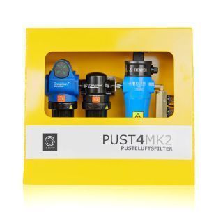 Transportabel pusteluftfilterkasse 4 uttak m/varmer