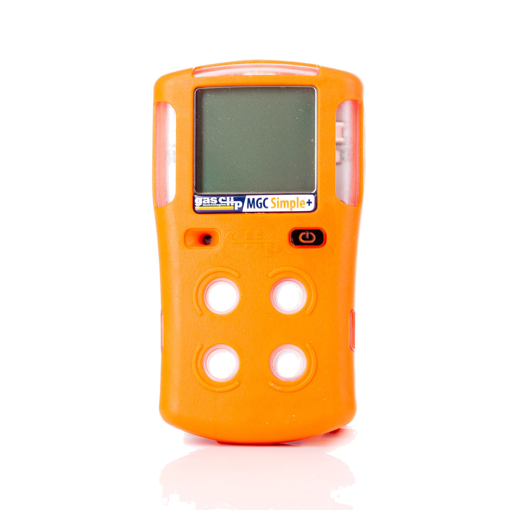 Gassmåler oransje mgc-simple plus sett fra front
