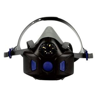 Helmaske Secure Click 3M svart stående front